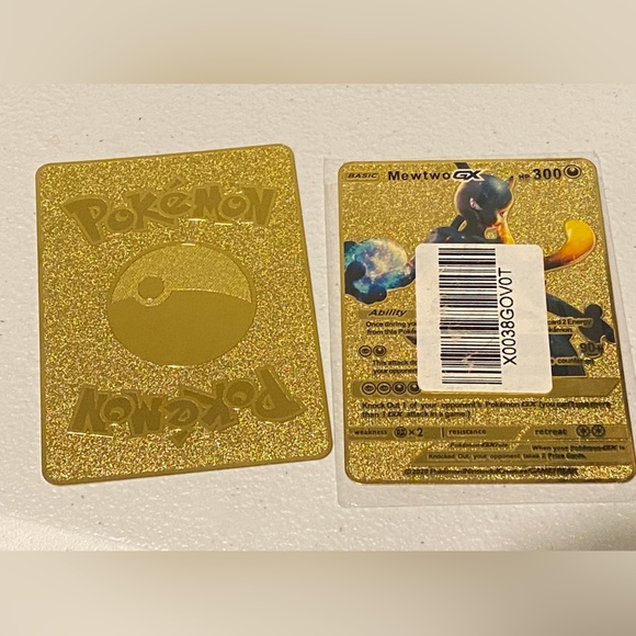 Mewtwo GX Gold Foil Dark Nova Pokemon Card. - Picture 2 of 2